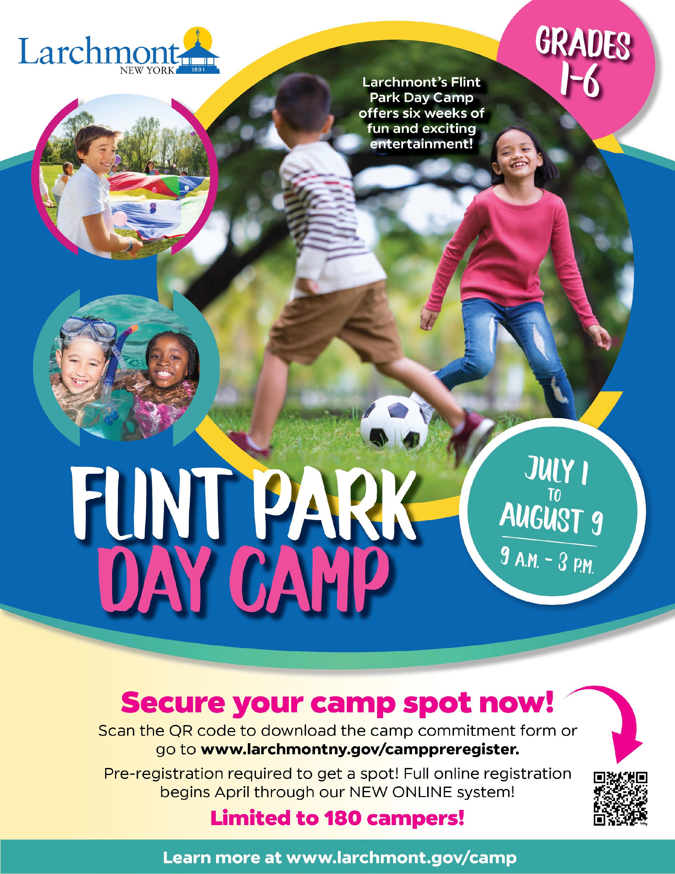 Flint Park 2024 Day Camp flyer